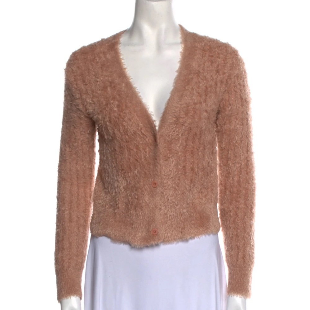 Jonathan Simkhai V Neck 3 Button Cardigan Xl - image 2